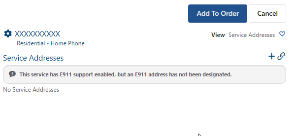 Support E-911 on Service Addresses – Knowledge Center